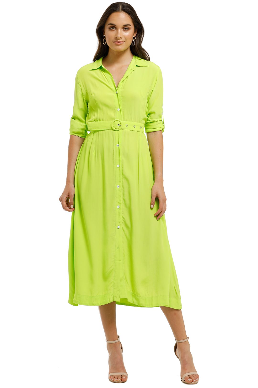 Lime LS Shirt Dress by S/W/F for Rent ...